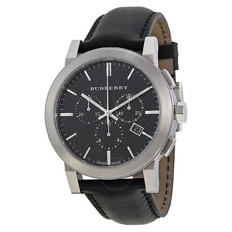 burberry chronograph leather mens watches|Burberry watch outlet.